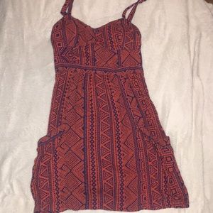 Aztec-cut out back, dress